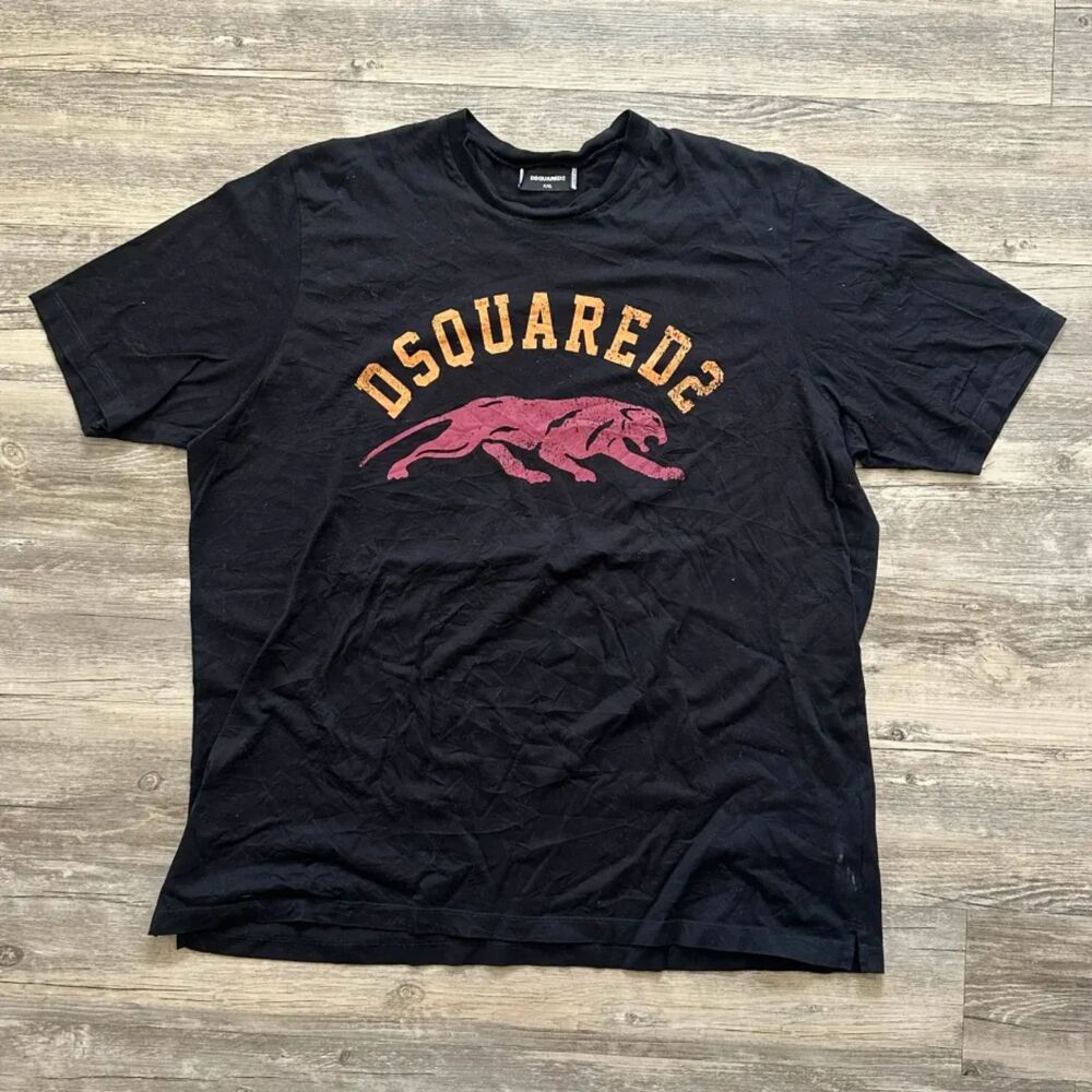 DSQUARED2 SS21 Panther Logo T-Shirt Size XXL